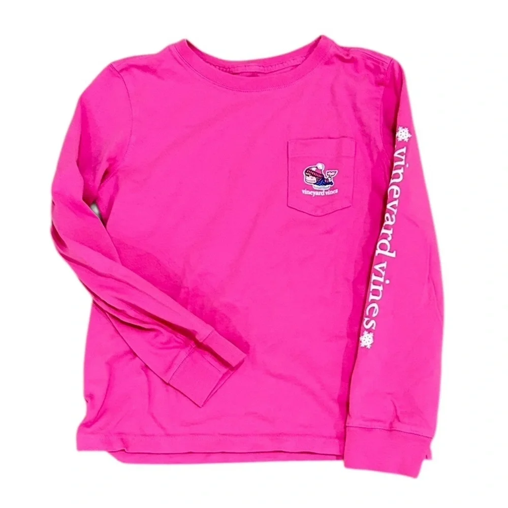 Vineyard Vines/mountain warehouse fleece/rashguard/tee Pink bundle of 3 5(girls) - Picture 6 of 10